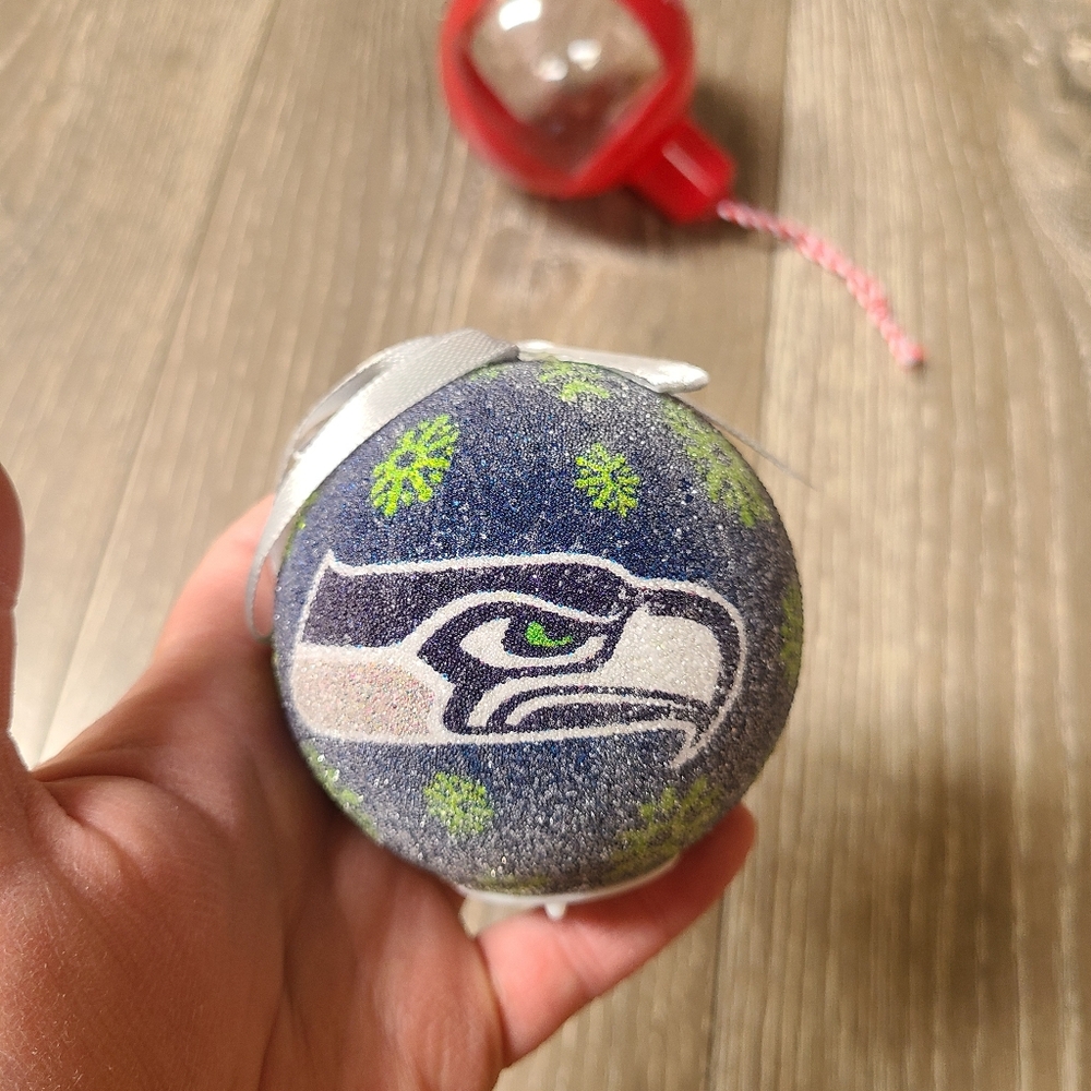Seahawks, Fireball and Bud Light Christmas Ornaments - set of 3 - Picture 6 of 8